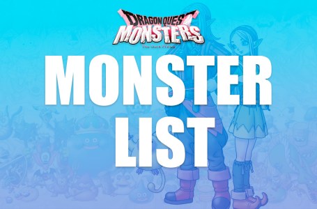 Monster List & Synthesis Recipes for Dragon Quest Monsters: The Dark Prince