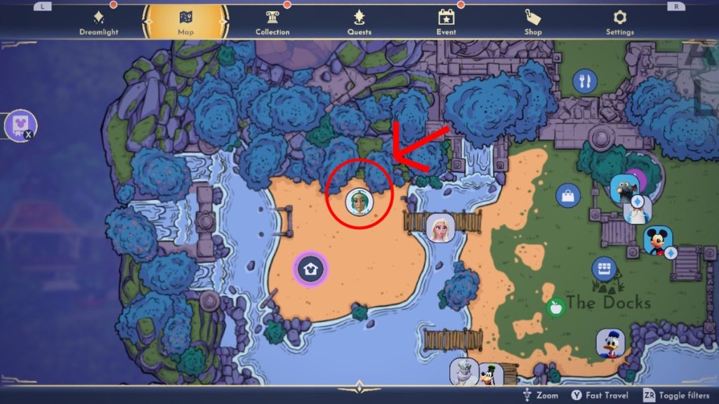 Disney Dreamlight Valley A Rift In Time Eve Location Flying Nuisance Quest
