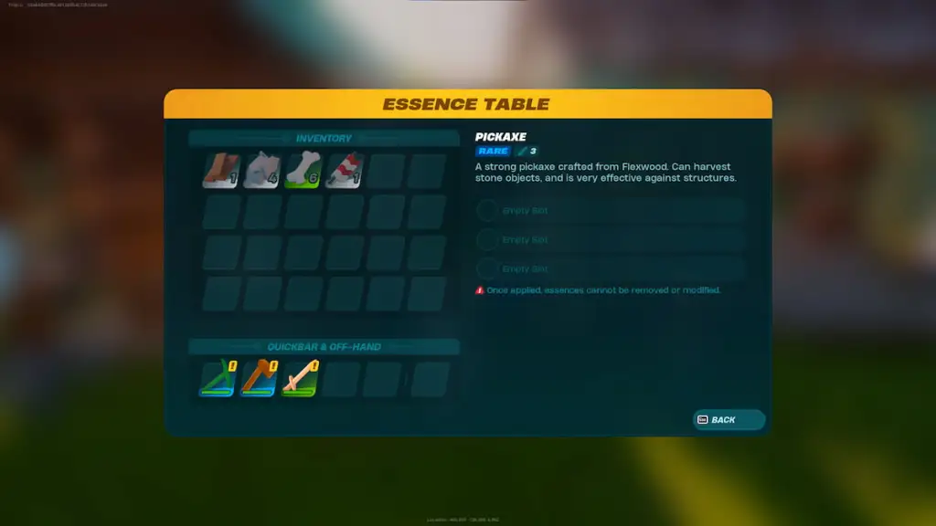 How to use an essence table in LEGO Fortnite