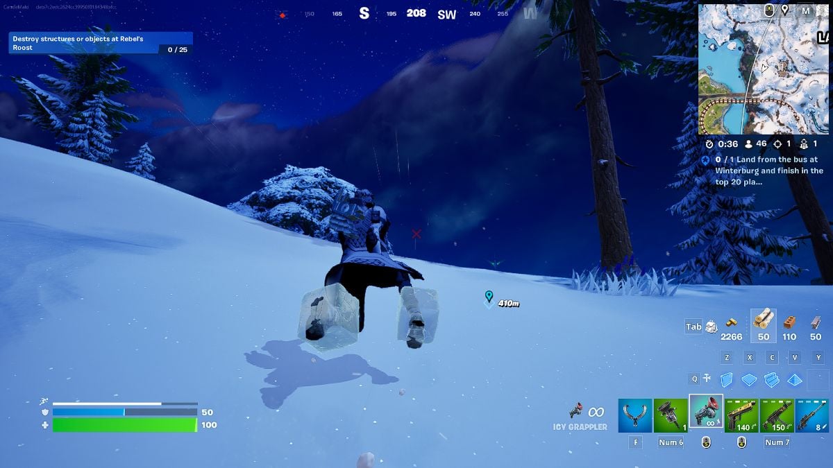 Icy Grapple in Fortnite Winterfest