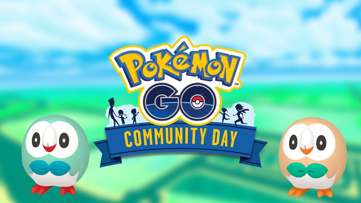 Pokemon GO Rowlet Community Day with Shiny Rowlet