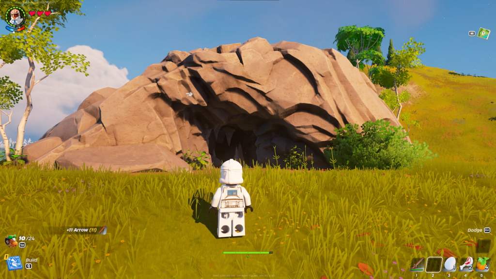 Where to find Caves in LEGO Fortnite