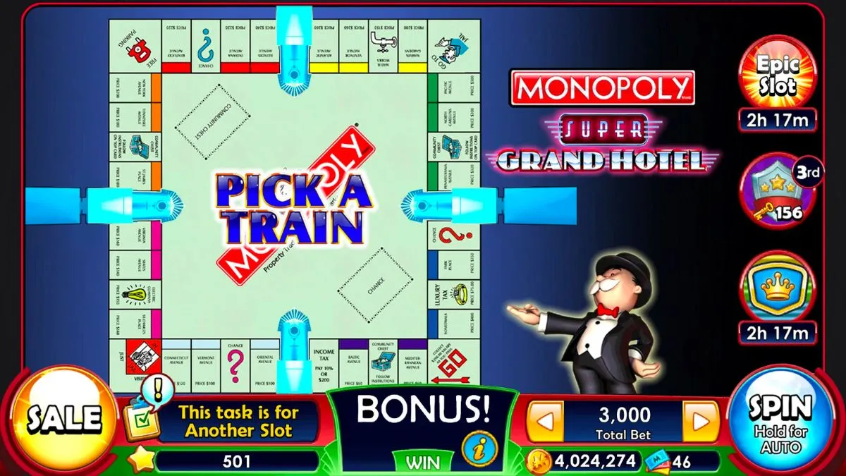board in monopoly slots