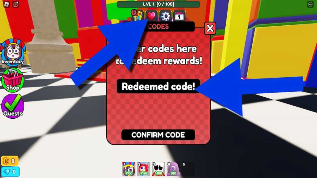 How to redeem codes in Circus Tower Defense