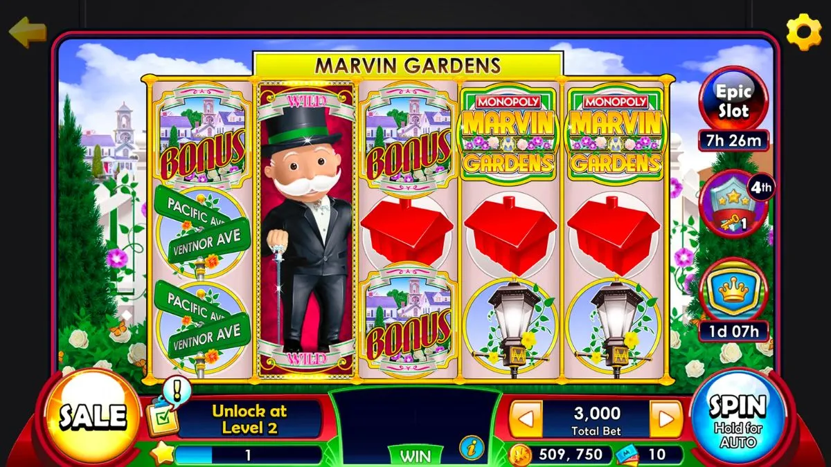 houses in monopoly slots