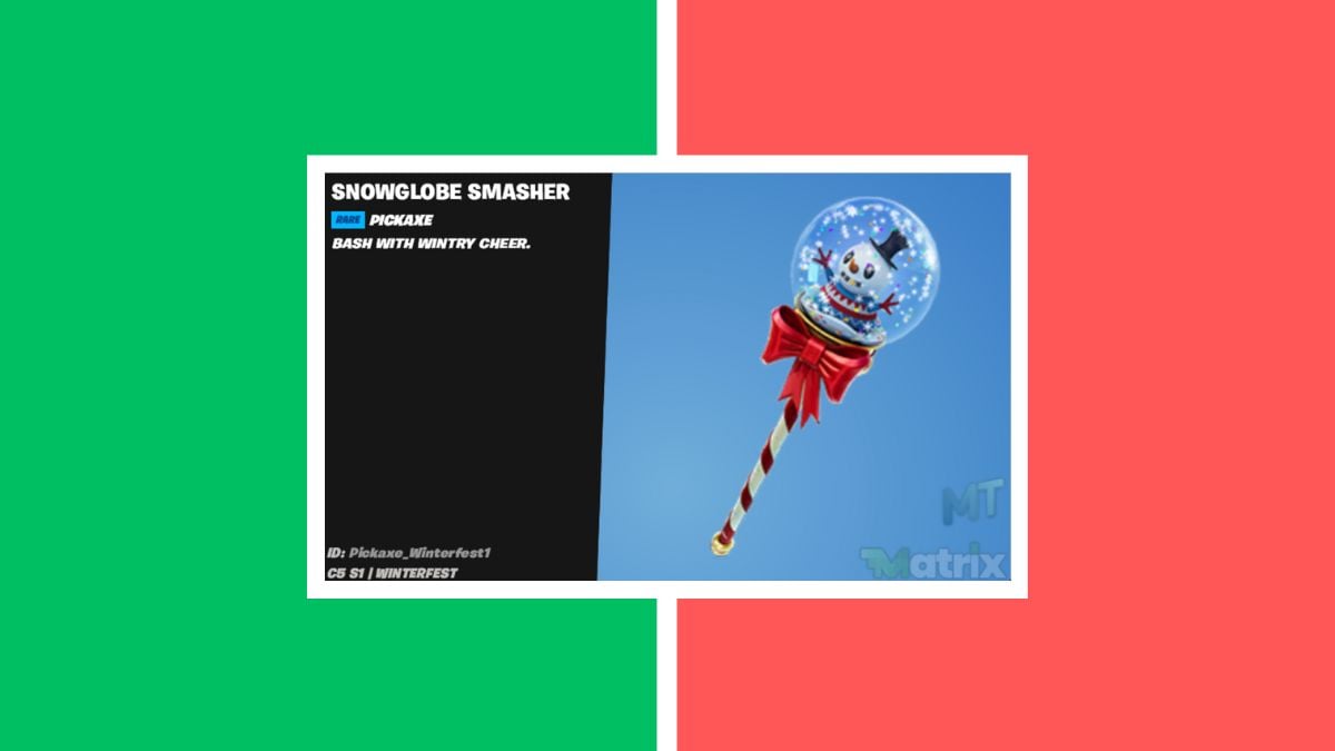 Кирка Snowglobe smasher в подарок на зимнем фестивале Fortntie 2023
