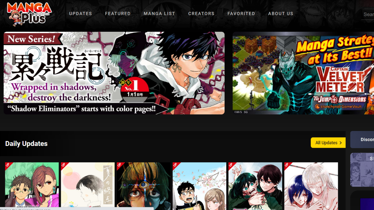 top manga sites mangaplus