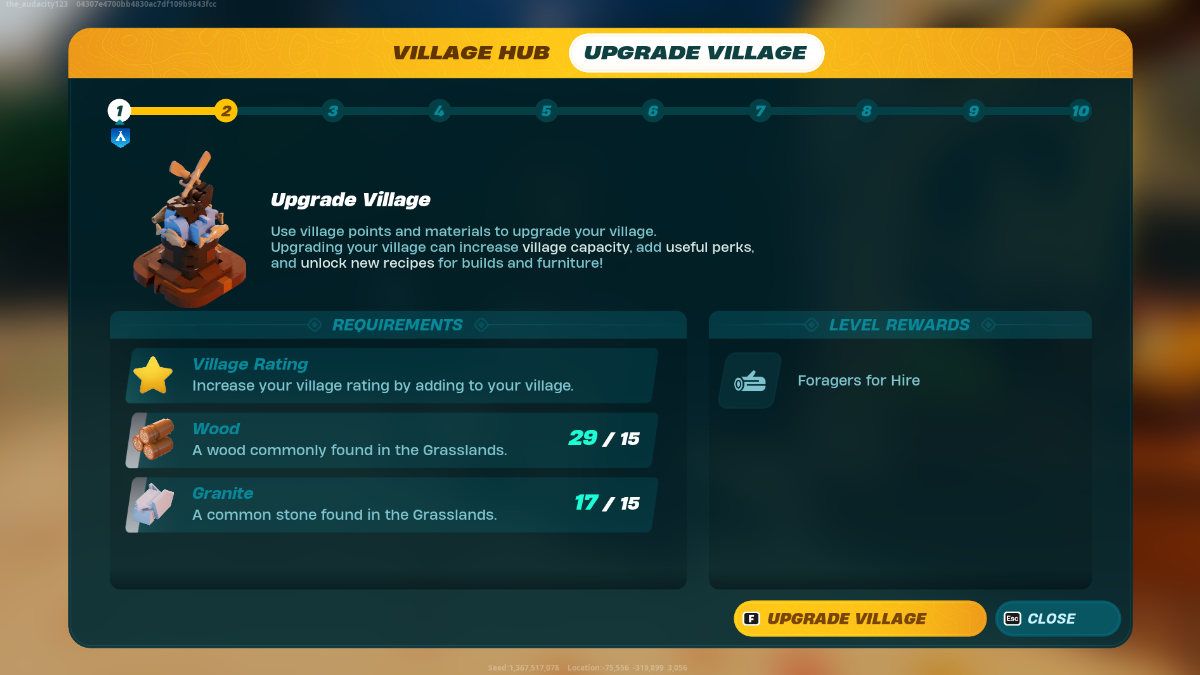 LEGO Fortnite Village level 2