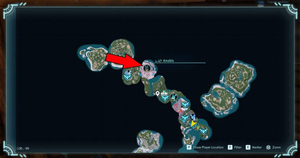Where to find Anubis in Palworld