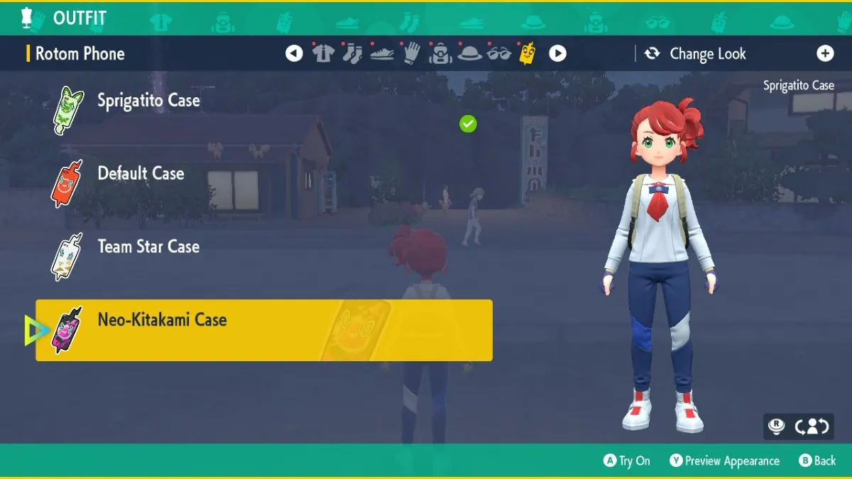 Как получить чехол для телефона Ротом Нео Китаками в Pokemon Scarlet & Violet