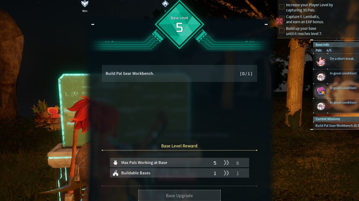 Palworld Base Level 6 Quests and Rewards