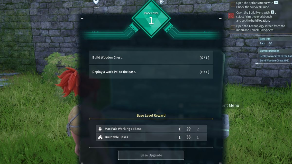 Palworld Pal Box Base Level 1 to Level 2