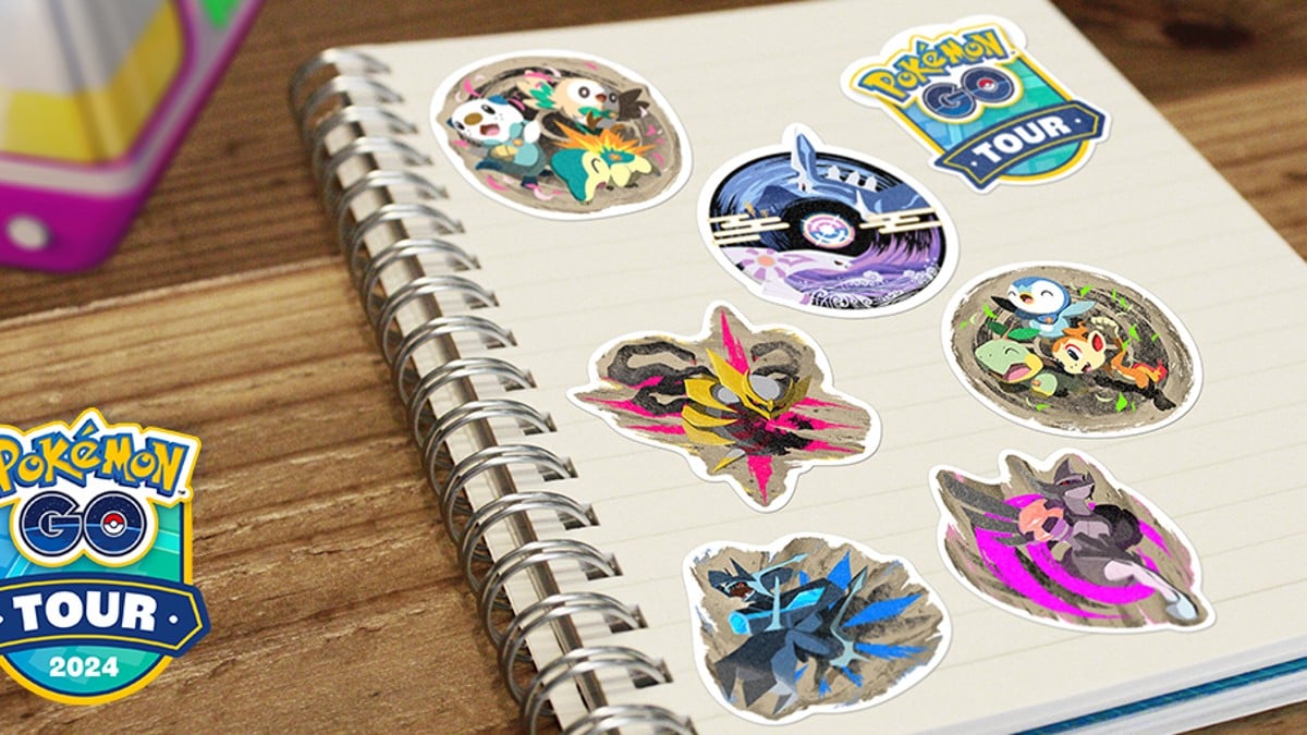 Pokemon GO Tour Road to Sinnoh Stickers
