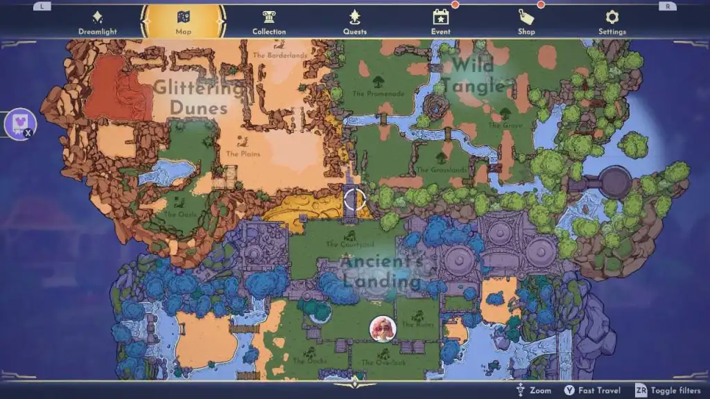 Dreamlight Valley Eternity Isle Map
