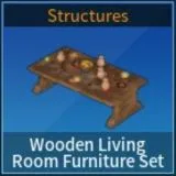 Wooden Living Room Furniture Set Palworld