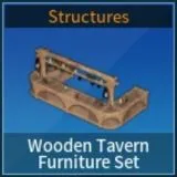 Wooden Tavern Furniture Set Palworld Technology
