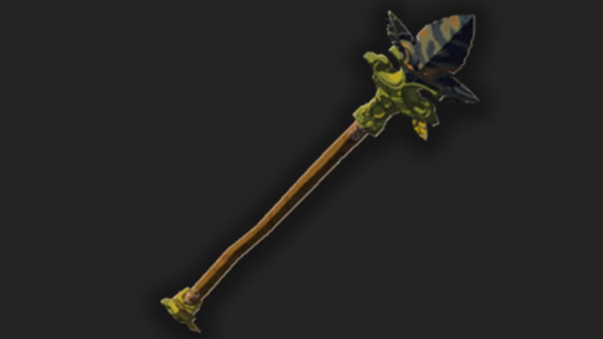 The Forest Dweller's Spear against a black background.