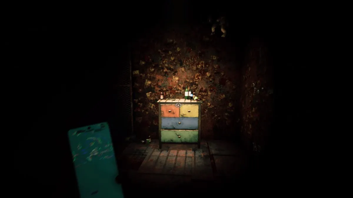colorful drawers picture in silent hill the short message