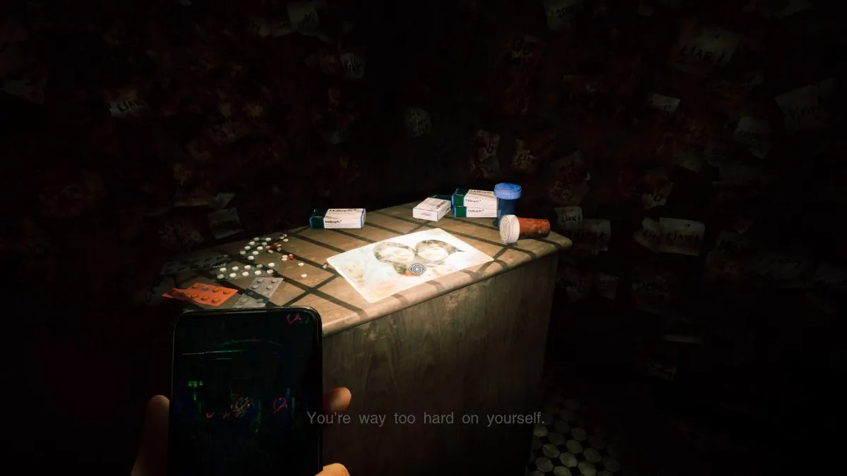 desk with pills in silent hill the short message