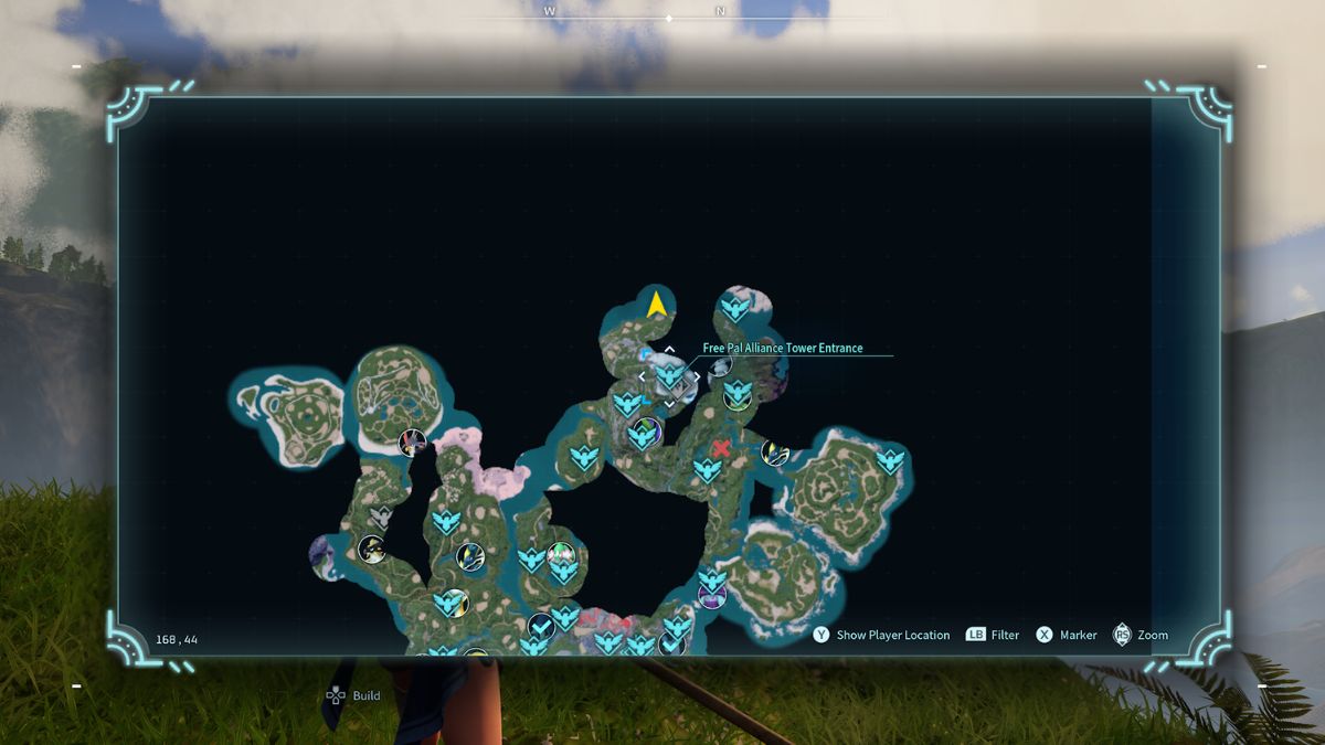 north of free pal alliance tower black marketeer map reference