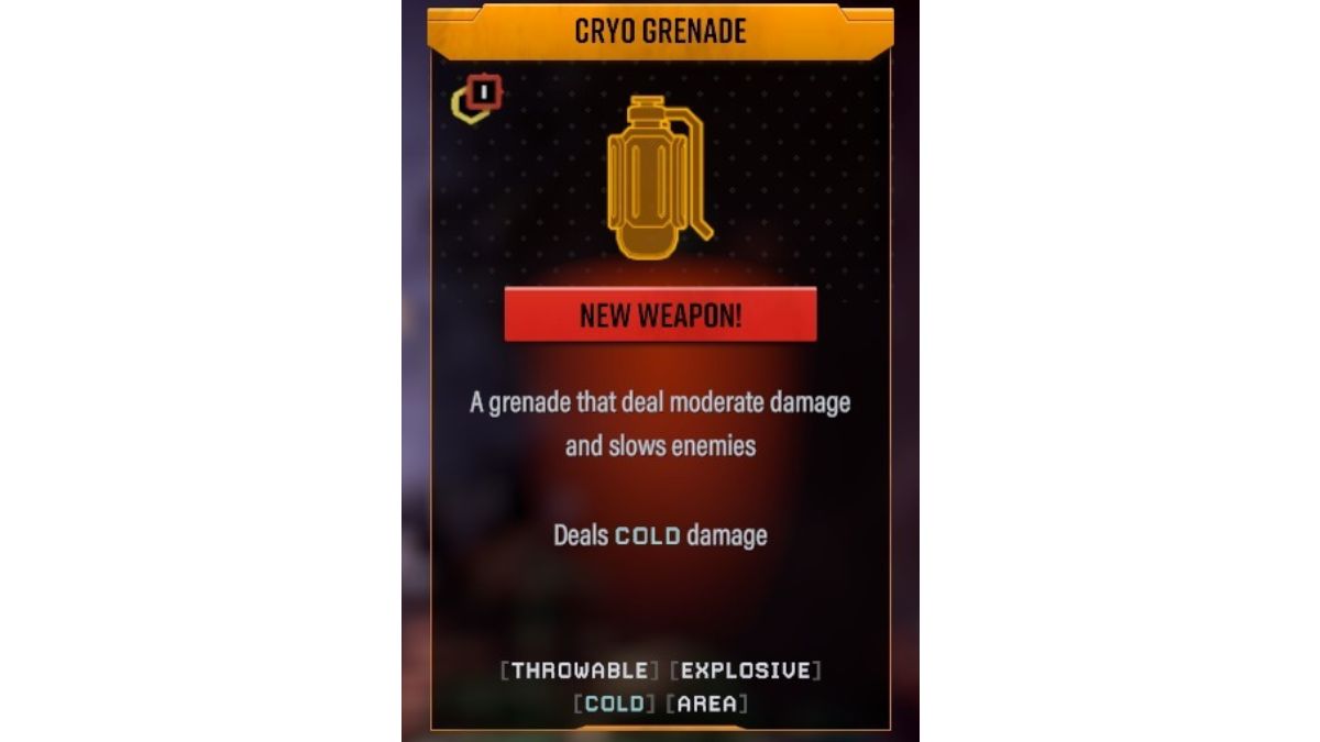 Best Early Weapons to Use in Deep Rock Galactic Survivor Cryo Grenade