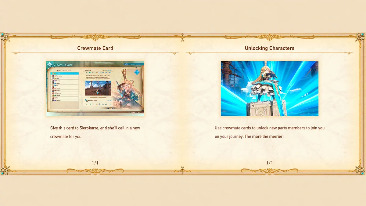 how crewmate cards work in Granblue Fantasy Relink