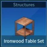Palworld Ironwood Table Set