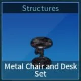 Palworld Metal Chair and Desk Set