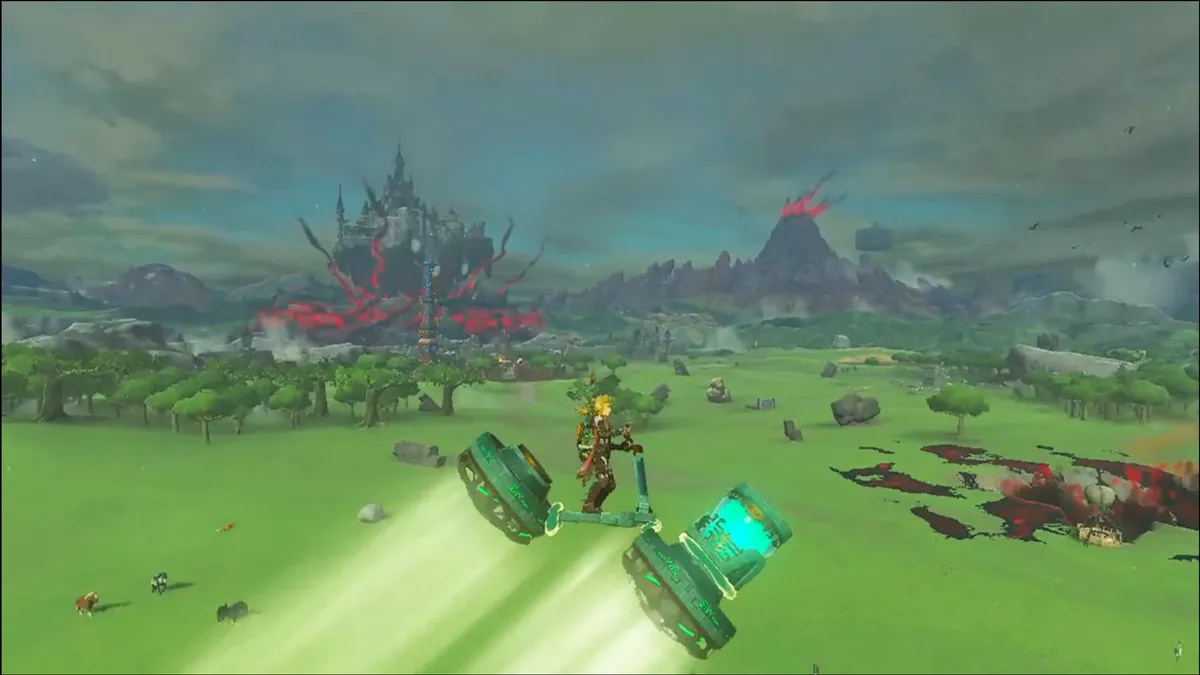 Link takes to the stormy skies in a successfully built hover bike.