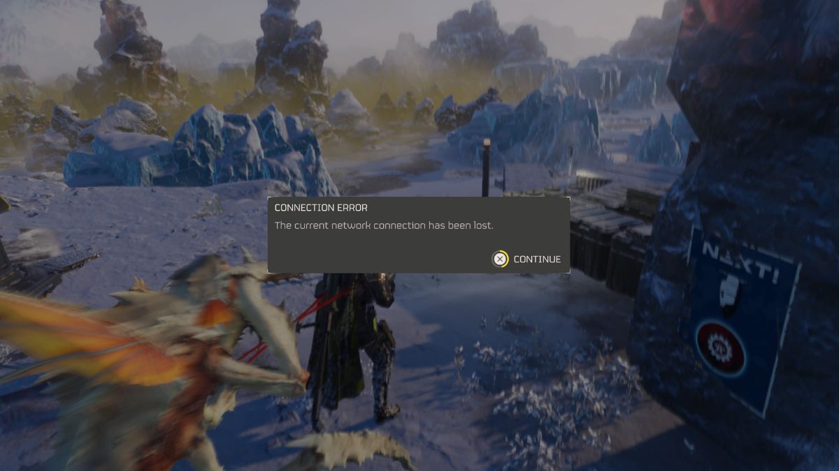 current network connection has been lost error helldivers 2