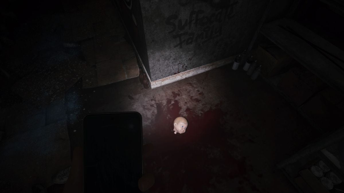 toy baby head on floor silent hill the short message