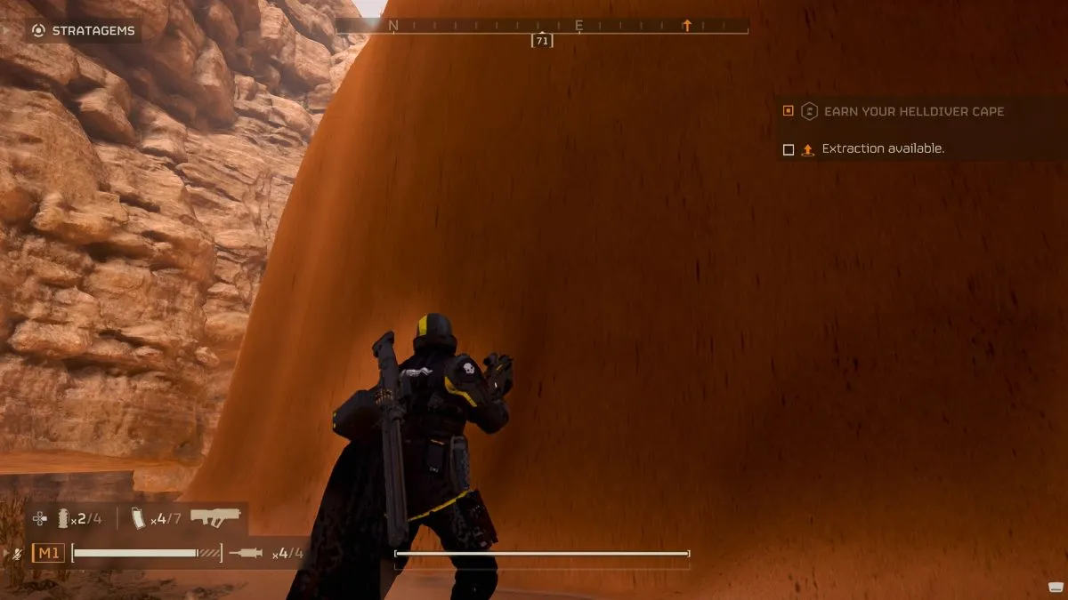 wall of sand in helldivers 2