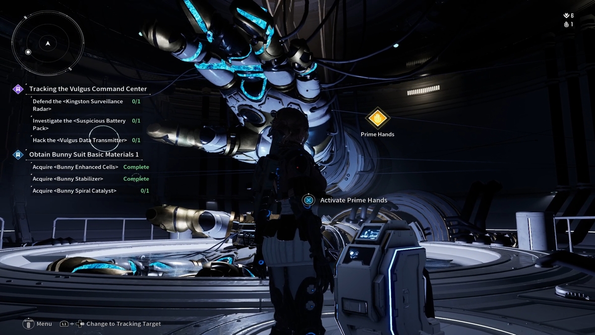 The First Descendant - A player interacting with activation terminal