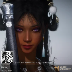 Dark-skinned girl character code in Where Winds Meet (WWM)