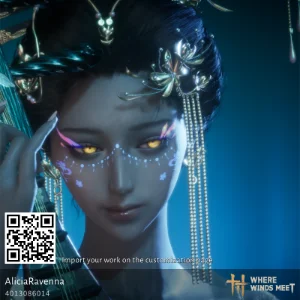 Dark girl character code in Where Winds Meet (WWM)