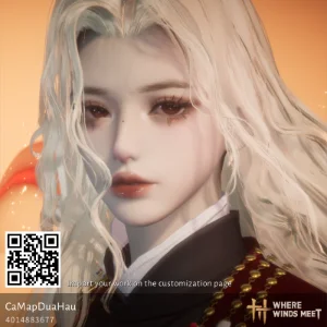 Custom blonde girl character code in Where Winds Meet (WWM)