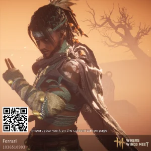 Adventurer male character design code in Where Winds Meet (WWM)