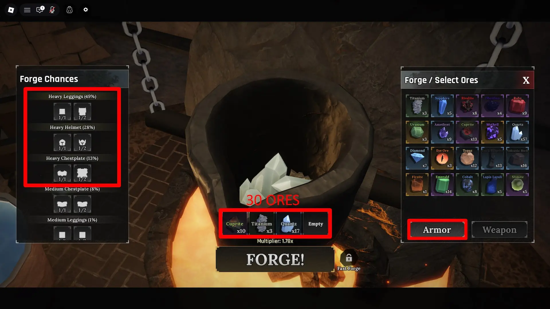 The best way to make money in The Forge Roblox experience