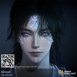 Blue god male character design code in Where Winds Meet (WWM)