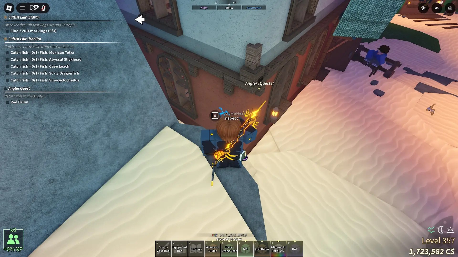 Cult Marking 2 location in Fisch Roblox