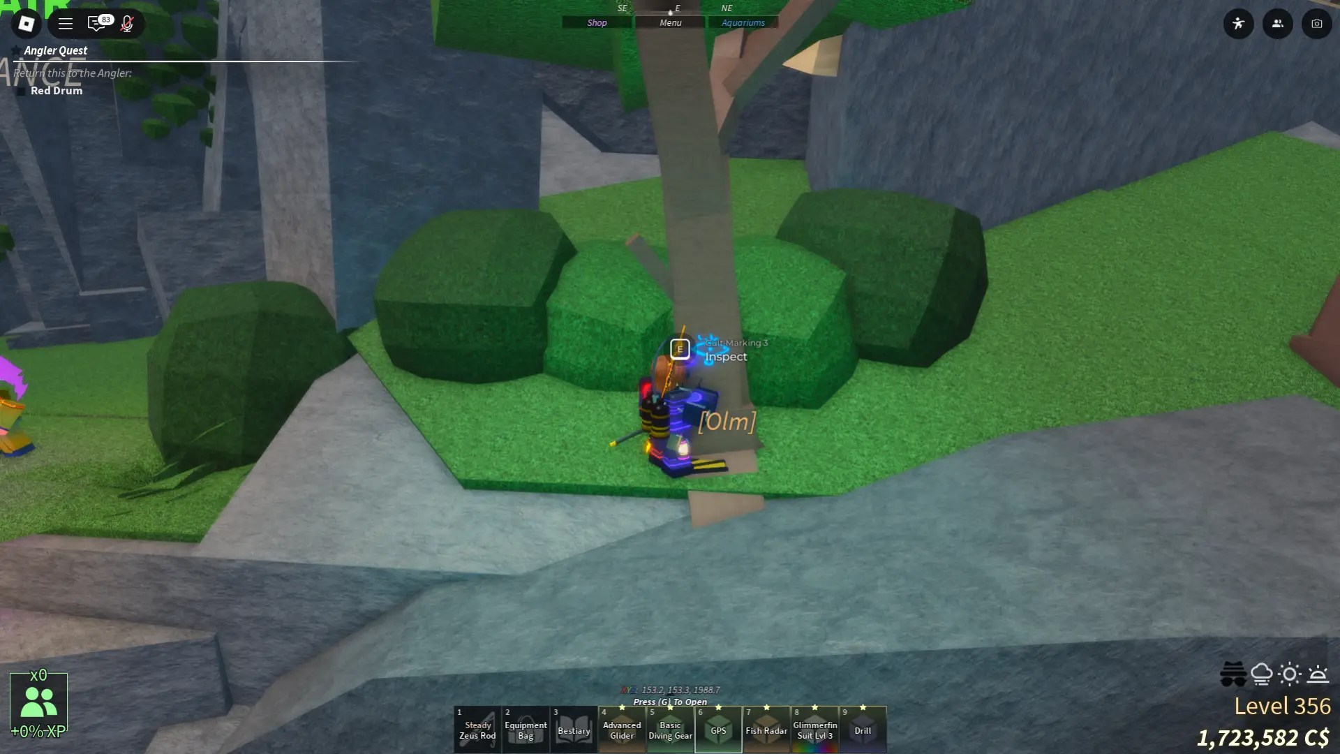 Cult Marking 3 location in Fisch Roblox