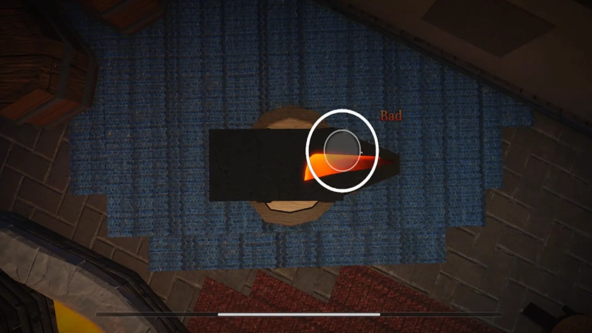 Forging minigame 3 in The Forge Roblox experience