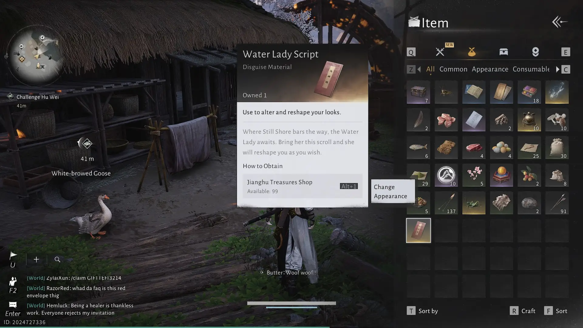 How to change appearance in Where Winds Meet WWM