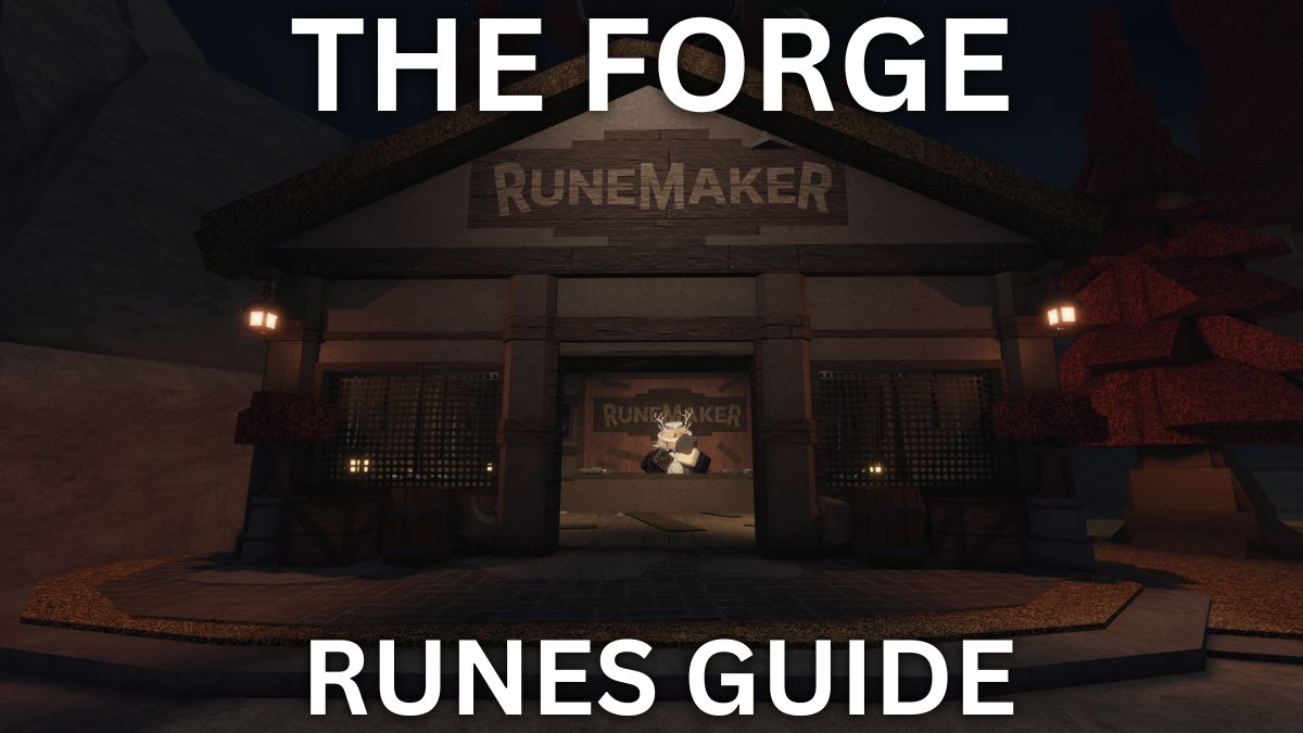 Runes guide for The Forge Roblox experience