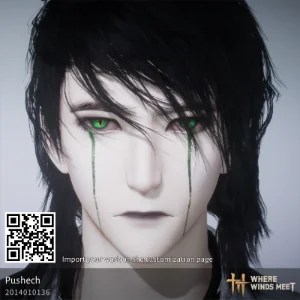 Ulquiorra male character design code in Where Winds Meet (WWM)