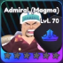 Admiral (Magma) unit in the Universal Tower Defense Roblox experience