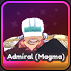 Admiral (Magma) unit in the Universal Tower Defense Roblox experience