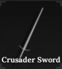 Cruasder Sword weapon in The Forge Roblox experience