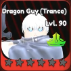 Dragon Guy (Silverite) unit in the Universal Tower Defense Roblox experience