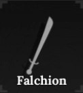 Falchion weapon in The Forge Roblox experience